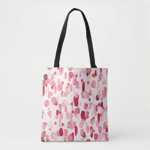 Cute Pink Red Spots Seamless Tote Bag