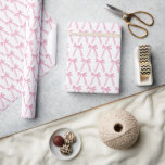 Cute Pink Ribbon Bows Pattern  Wrapping Paper<br><div class="desc">Originally hand drawn, these feminine and sweet bows are sure to delight them. Add charm and elegance to your presents with this Cute Pink Ribbon Bows Pattern Wrapping Paper. Featuring an adorable design of delicate pink bows, this wrapping paper is perfect for baby showers, bridal showers, birthdays, or any occasion...</div>