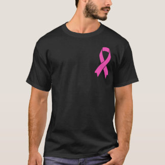 Cute Pink Ribbon Breast Cancer Awareness Women Men T-Shirt