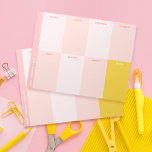 Cute Pink School Weekly Planner Notepad<br><div class="desc">A perfect addition to your collection of pretty school supplies. Ideal for back to school supplies, this notepad is a must-have for students of all ages. Whether you're shopping for school supplies high school or looking for cute school supplies for middle school, this aesthetic notepad fits the bill. It's also...</div>