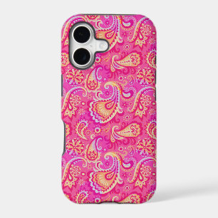 Cute pink seamless paisley look