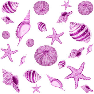 Cute pink seashells tissue paper