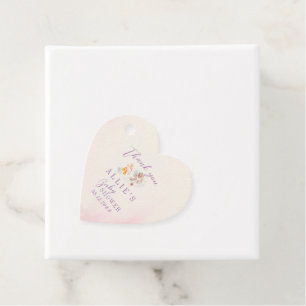 Cute Pink Shoes Fairy Dust Girl Baby Shower Favour Tags