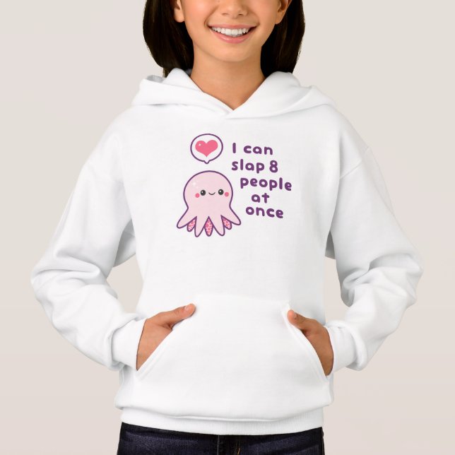 Cute Pink Slapping Octopus (Front)