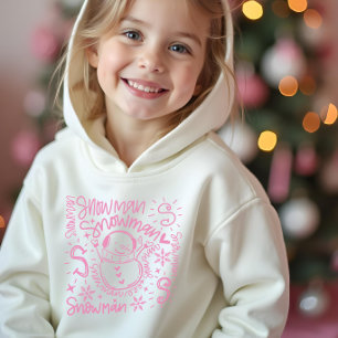 Cute Pink Snowman