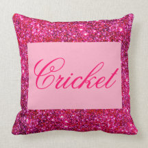 Cute Pink Sparkly Girly Glittery Sparkling Pillows