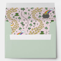 Cute Pink St Patrick's Luck & Joy Irish Blessing