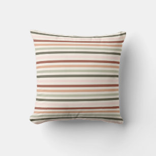 Cute Pink Stripes Pattern Spring Summer  Cushion