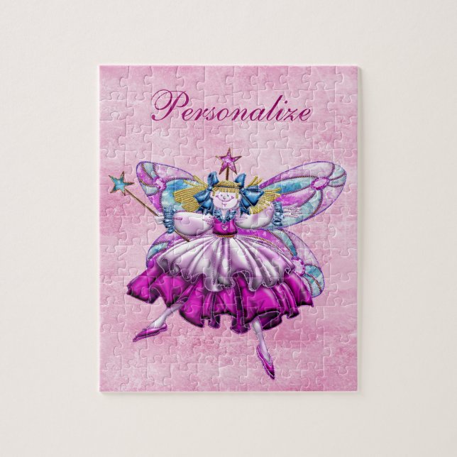 Cute Pink Sugar Plum Fairy Puzzle (Vertical)