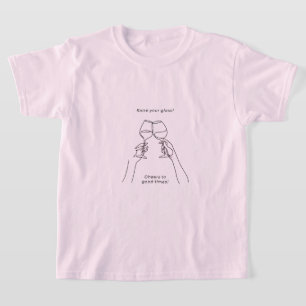 Cute Pink T-Shirt Girly Aesthetic Shirt