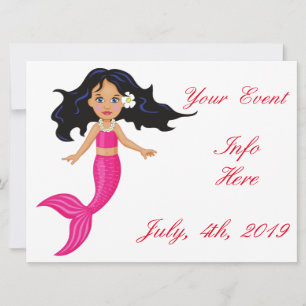 Cute Pink-tailed Mermaid Thunder_Cove