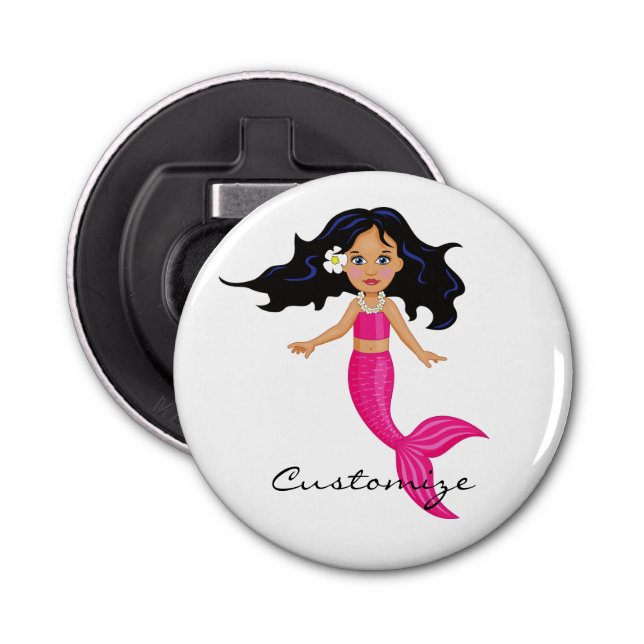 Cute Pink-tailed Mermaid Thunder_Cove Bottle Opener (Front)