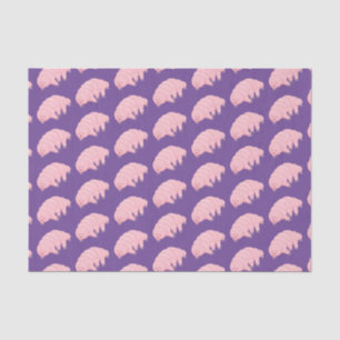 Cute pink tardigrade water bear cartoon  tissue paper