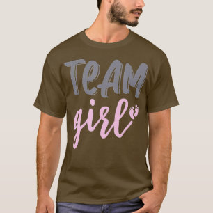 Cute Pink Team Girl gender reveal party Idea for m T-Shirt