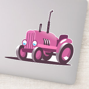 Cute Pink Tractor