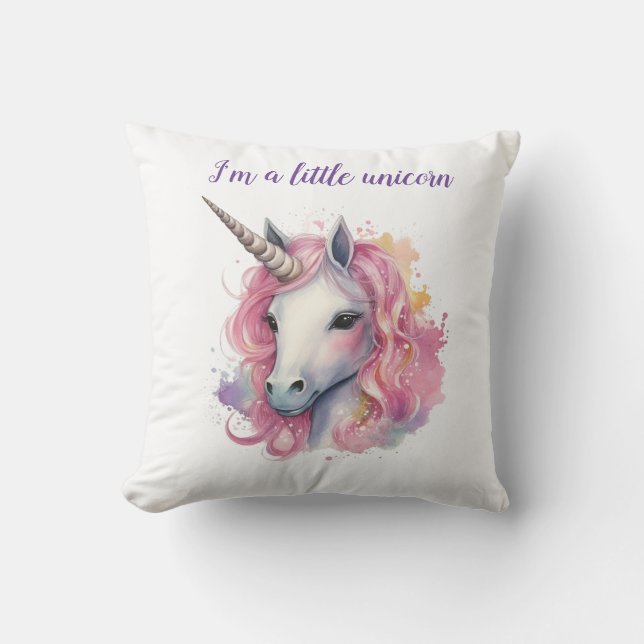 cute pink unicorn cushion (Front)