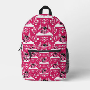 Cute Pink Unicorn Land And Castle  Printed Backpack