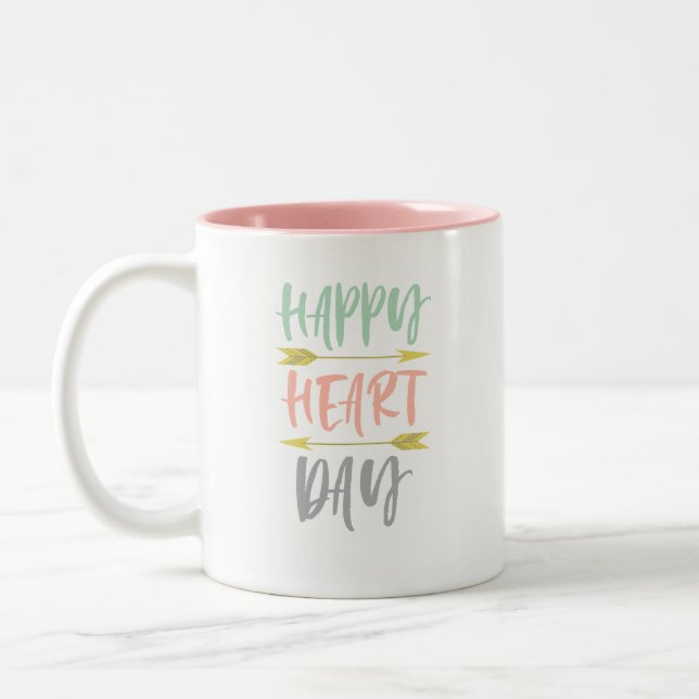 Cute Pink Valentine's Day Mug (Left)