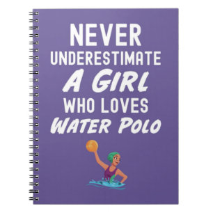 Cute Pink Water Polo Gifts Girly Notebook