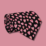 Cute Pink Watercolor Love Heart Pattern Tie<br><div class="desc">Cute,  fun,  watercolor love heart design,  available in pink,  blue and purple colour options.  Perfect for family,  friends and romance and valentines.  Please see other matching items in our store.  Please contact me for customisation and special requests.  © Zoe Chapman Design</div>