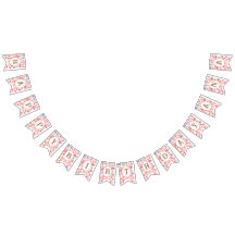 Cute pink watercolor with teddy bear and heart