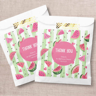 Cute Pink Watermelon, Girl Summer Birthday Favour Bags