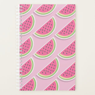 Cute Pink Watermelon Pattern Planner