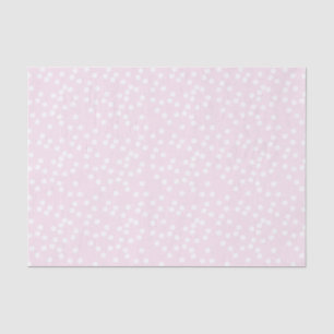 Cute Pink & White Confetti / Polkadots Tissue Pape Tissue Paper
