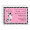Cute Pink Zebra Baby Shower Invitations