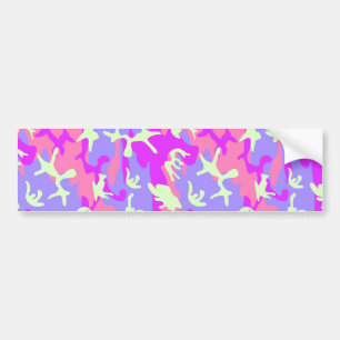 Cute pinky digital camouflage pattern bumper sticker