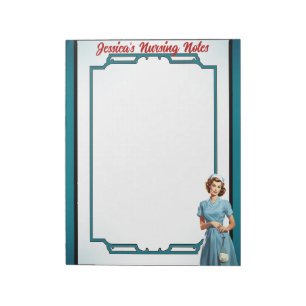 Cute Pinup_ Real Men Marry Nurses Notepad