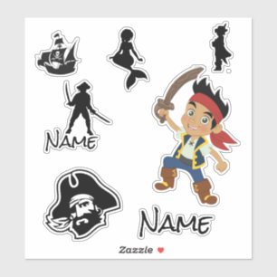 Cute Pirate Boy Custom-Cut Vinyl Sticker