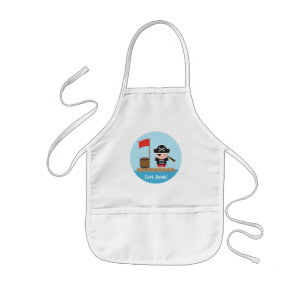 Cute Pirate Captain Ocean Raft Boy Personalised Kids Apron