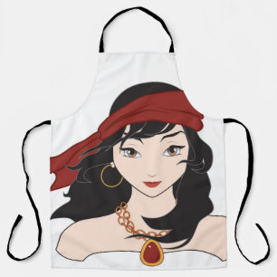 Cute Pirate Chick Apron