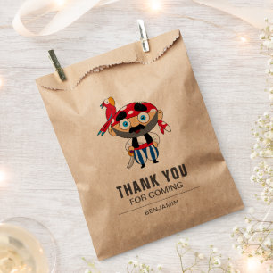 Cute Pirate Kids Birthday Party Favour Bags
