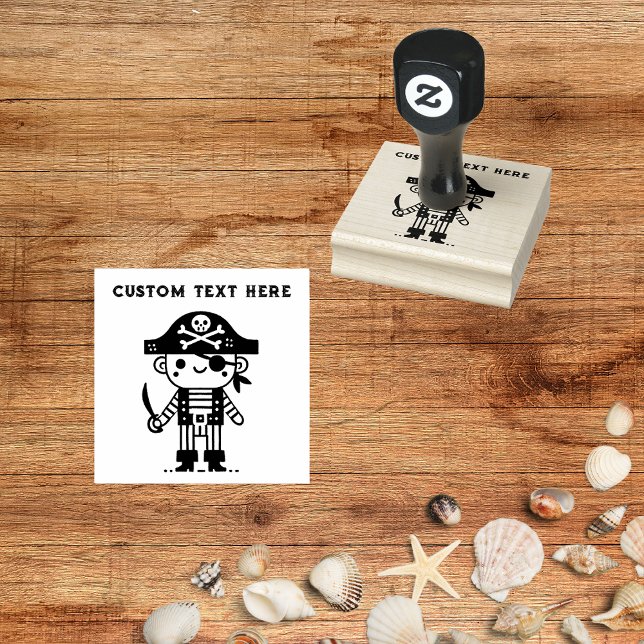 Cute Pirate Kids Rubber Stamp (Creator Uploaded)