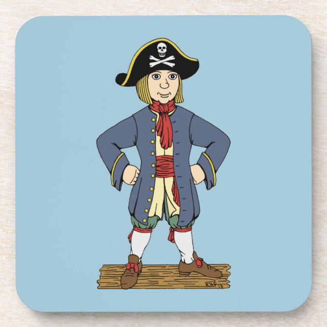 Cute Pirate Lad Coaster (Front)