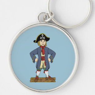 Cute Pirate Lad Key Ring