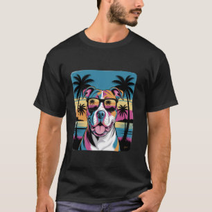Cute Pit Bull, Colourful Pit Bulls, Dog lovers Gif T-Shirt