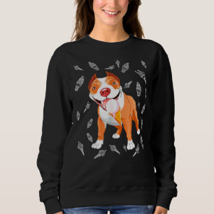 Cute Pitbull Ice Cream Lover Funny Ice Cream Cone Sweatshirt