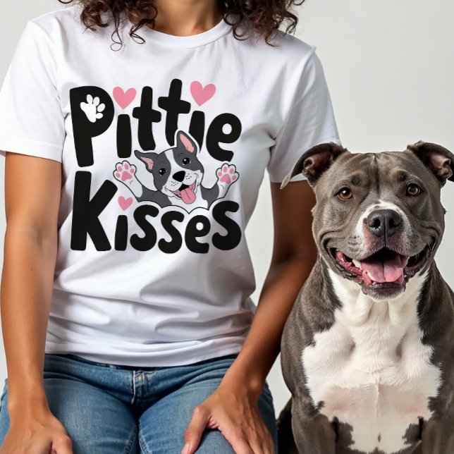 Cute Pitbull Mum Pit Bull Gift Pittie  Dog Lover T-Shirt (Creator Uploaded)