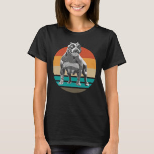 Cute Pitbull Vintage Terrier Dog Trainer Walk T-Shirt