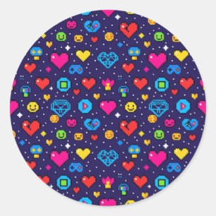 Cute Pixel Art Gaming Vinyl Sticker Pack