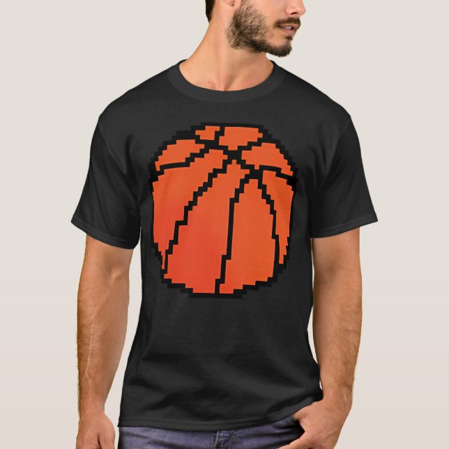 Cute Pixel Basketball T-Shirt (Front)