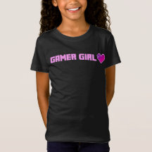Cute Pixel Heart Gamer girl shirt