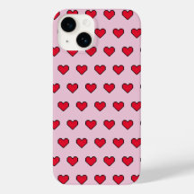 Cute pixelated heart shape