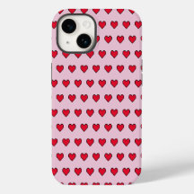Cute pixelated heart shape