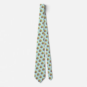 Cute pixeled bad girl throw pillow tie