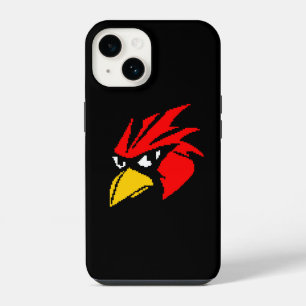 Cute pixeled bird face drawstring bag hand sanitiz iPhone 14 case