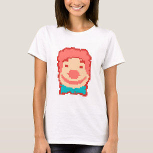 Cute pixeled clown face  T-Shirt